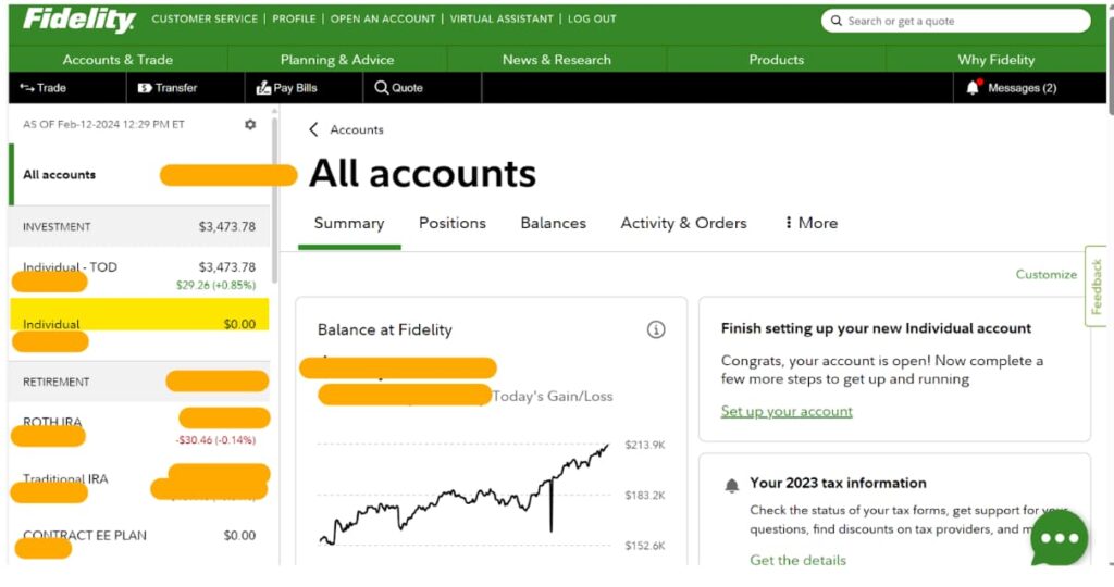 Step 1d- Open Brokerage Investment Account